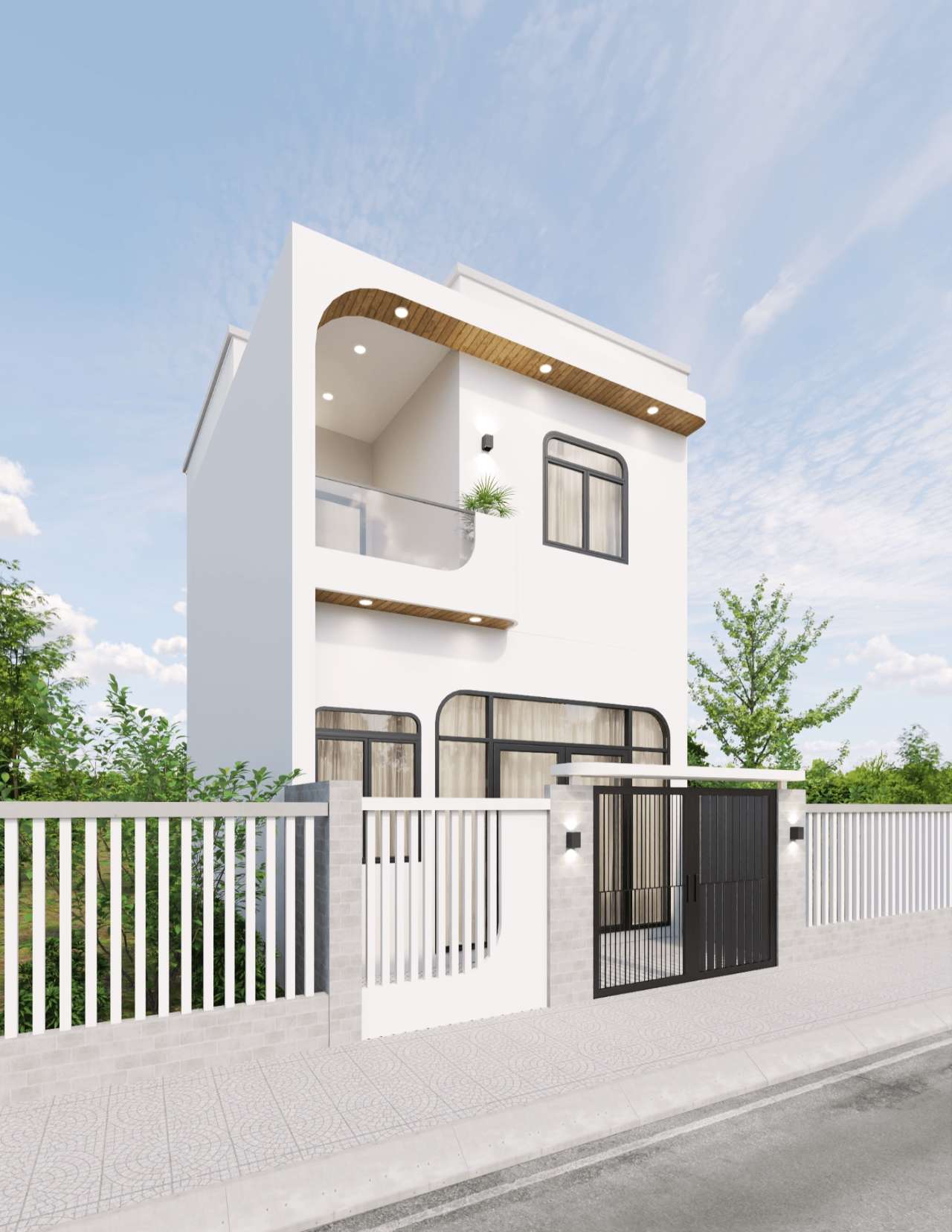 Mẫu nhà 2 tầng đẹp giá 1 tỷ