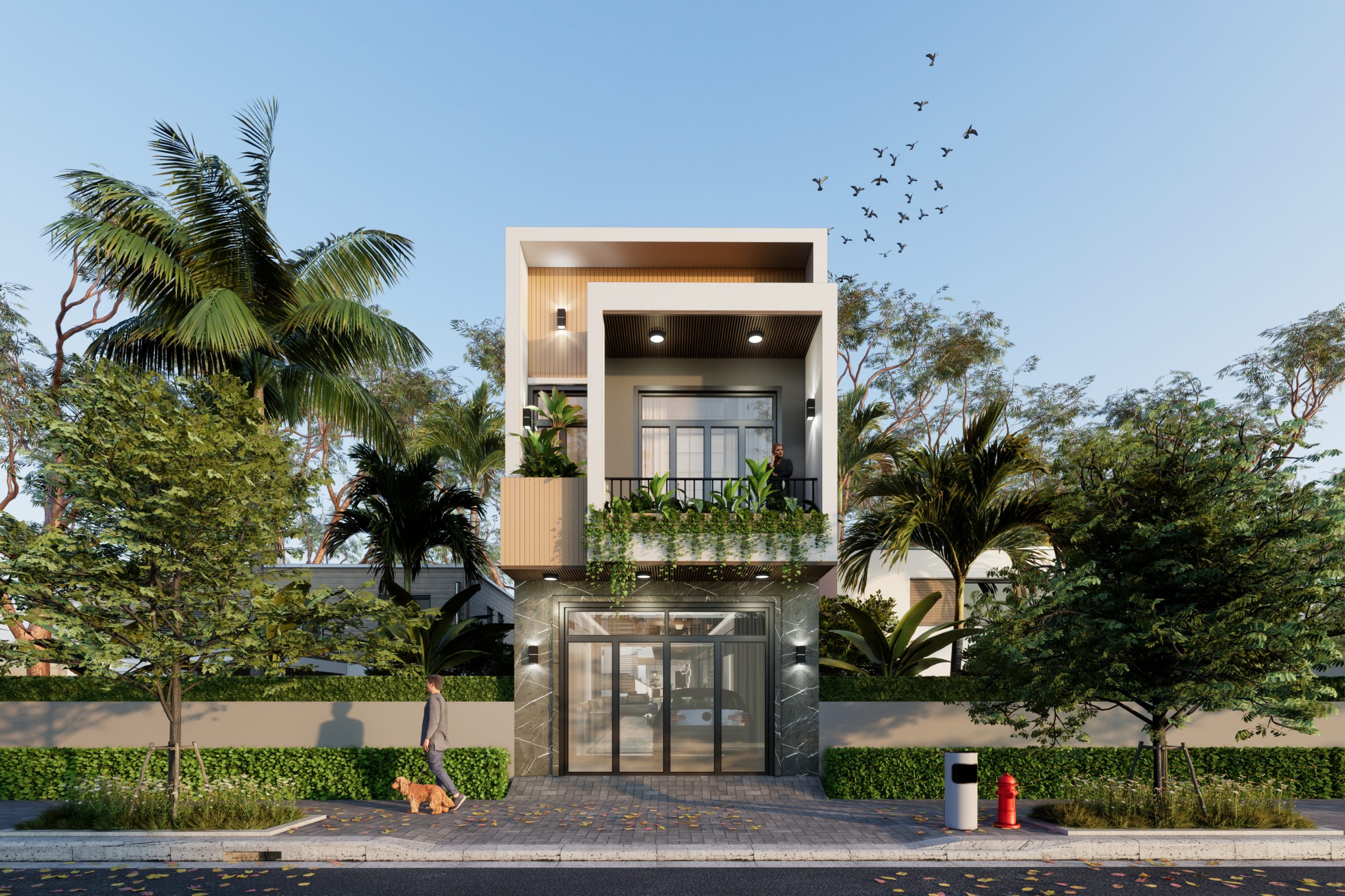 mẫu nhà 2 tầng đẹp, được nhiều gia đình ưa chuộng hiện nay