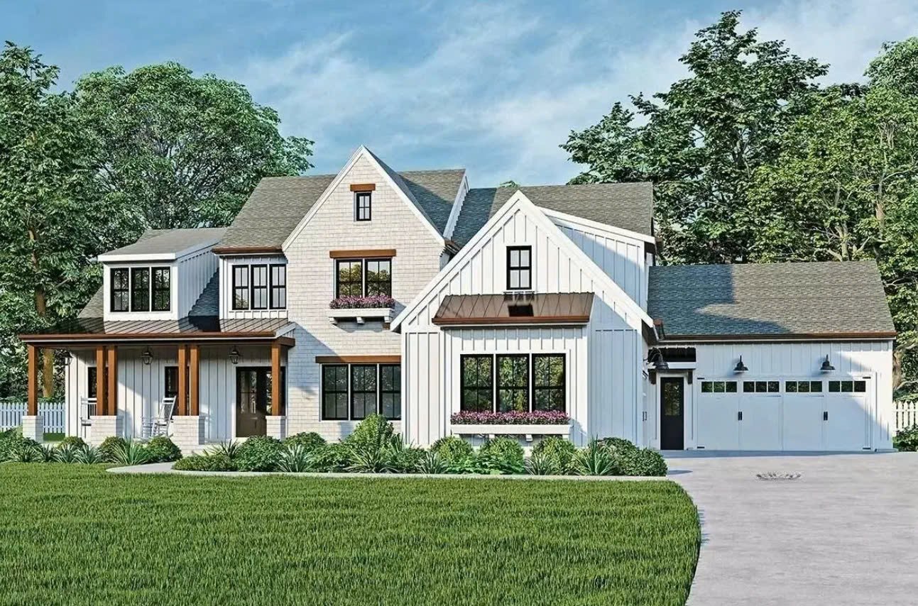 Mẫu nhà 2 tầng 3 phòng ngủ đẹp