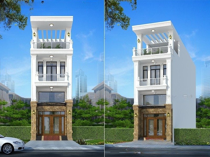 Mẫu nhà 2 tầng đẹp giá 700 triệu có gác lửng tiện nghi