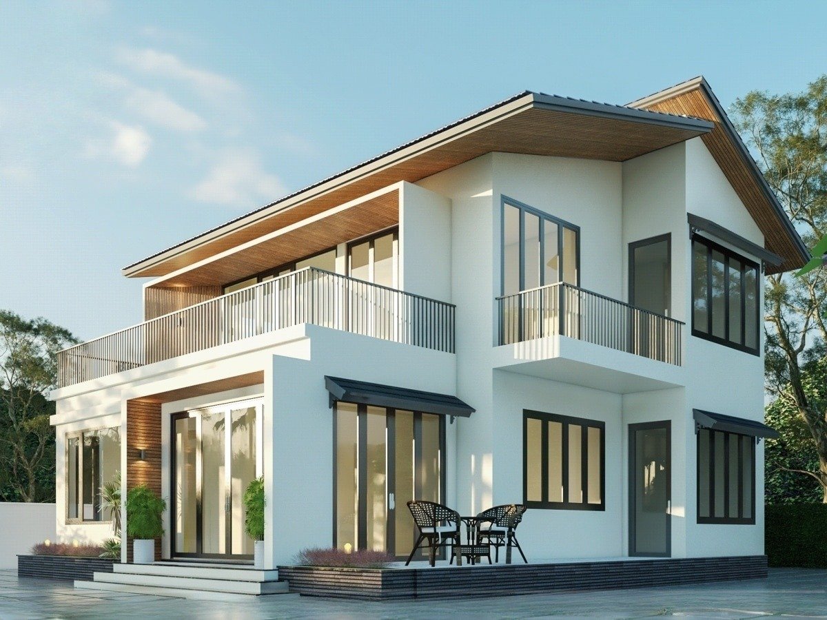 Thiết kế trang nhã kết hợp với cửa sổ lớn giúp đón ánh sáng tự nhiên