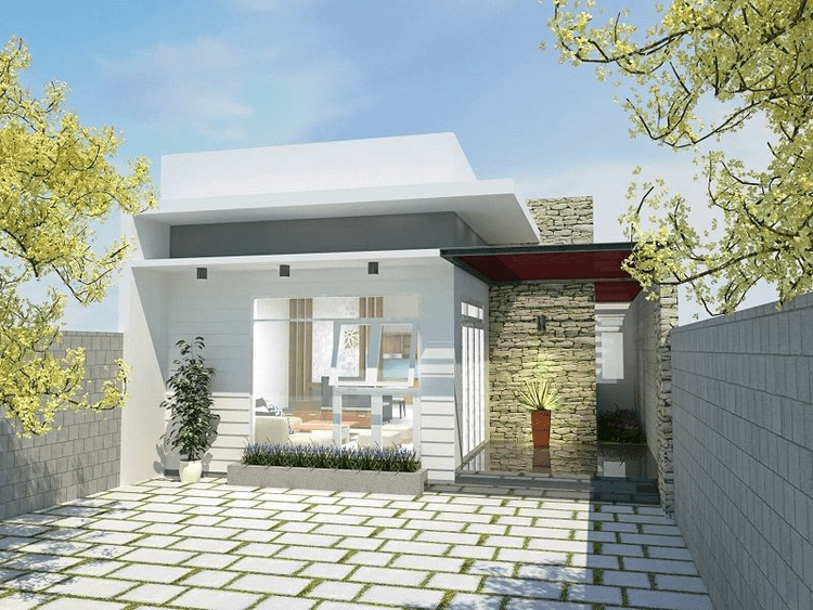 Mẫu nhà cấp 4 3 phòng ngủ 100m² thiết kế đơn giản