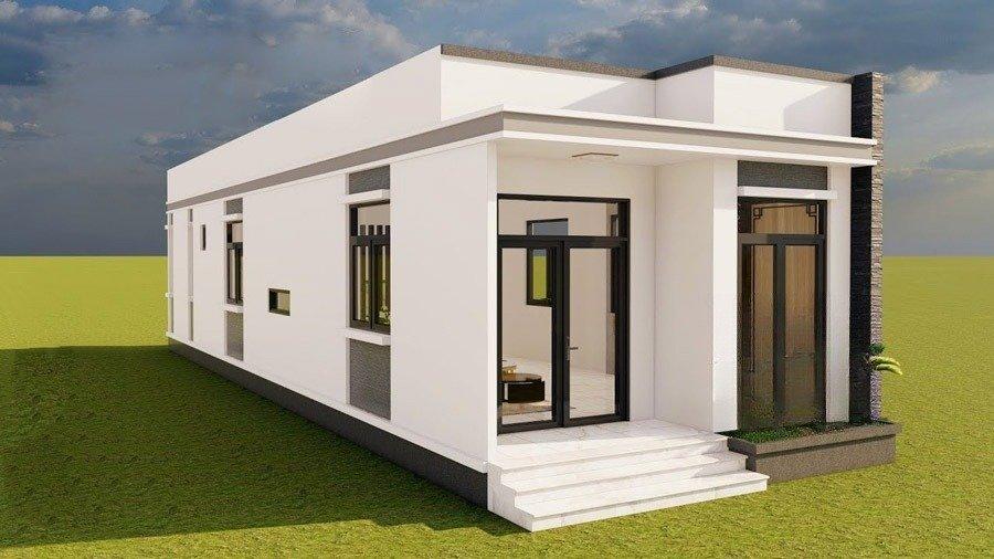 Mẫu nhà cấp 4 3 phòng ngủ 120m²
