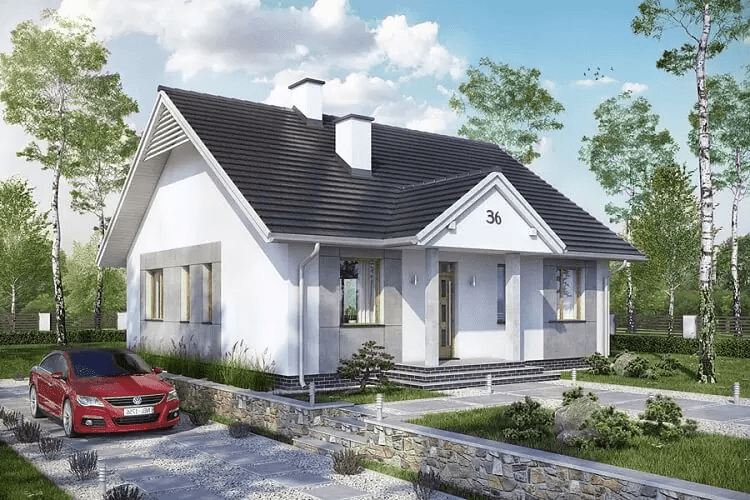 Xây dựng nhà cấp 4 có trần nổi ở nông thôn giúp gia chủ tiết kiệm được chi phí