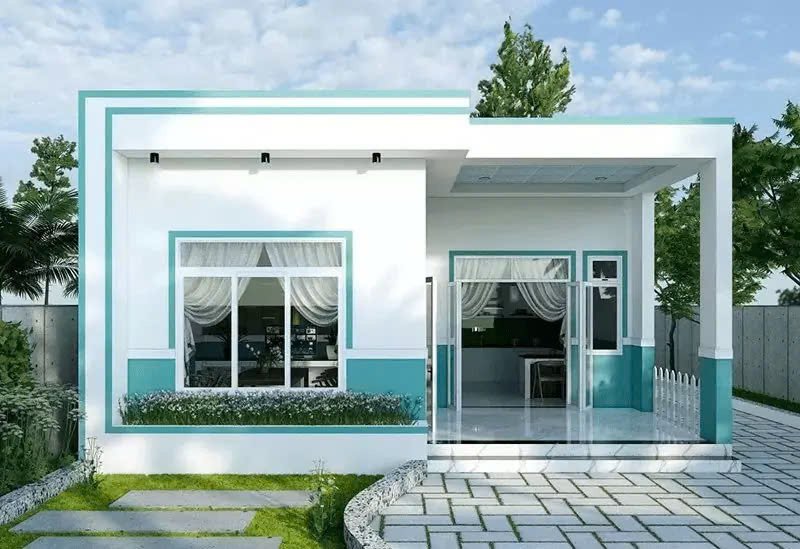 Nhà cấp 4 3 phòng ngủ 300 triệu hình ống