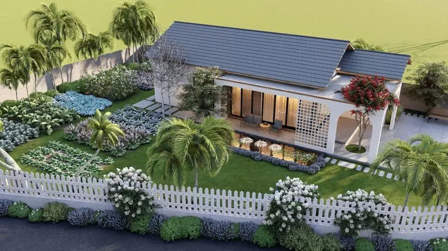 Nhà cấp 4 3 phòng ngủ 300 triệu có không gian xanh thoáng mát