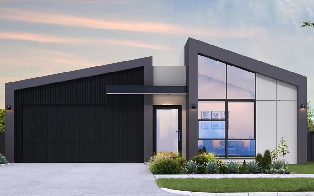 mẫu nhà cấp 4 giá 500 triệu mái lệch phá cách