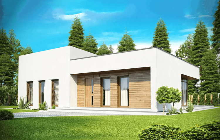 mẫu nhà cấp 4 mái bằng đẹp nhất hiện nay