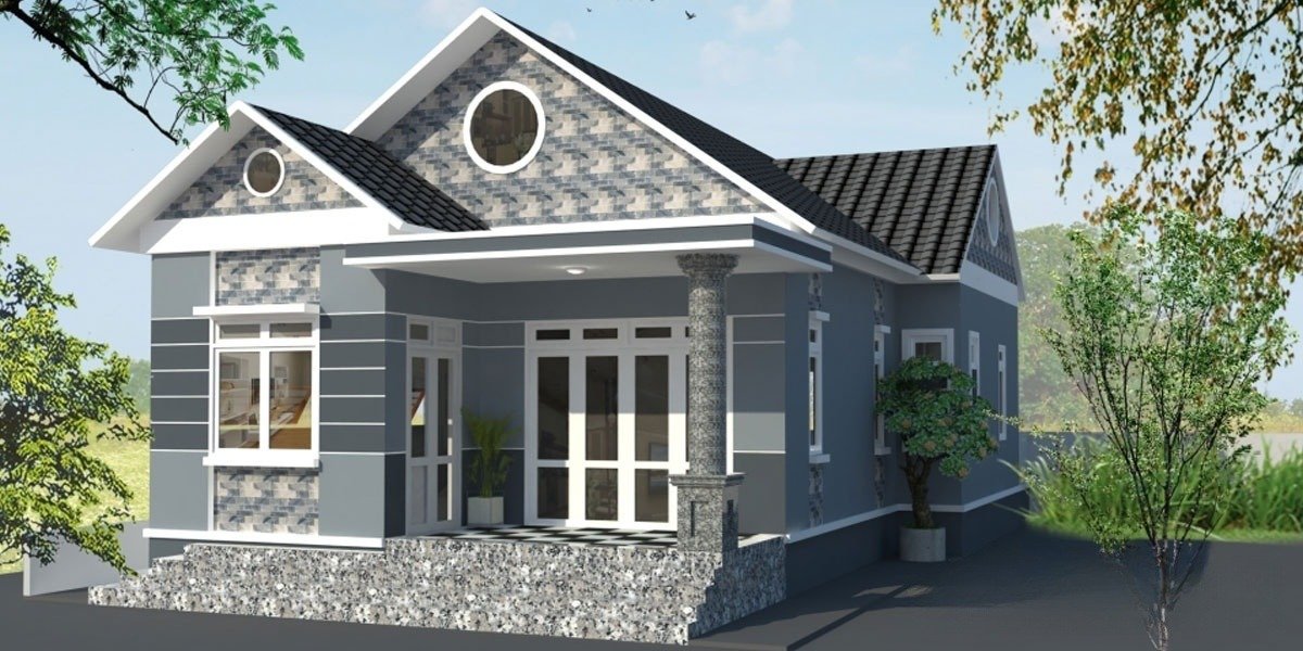 Mẫu nhà cấp 4 nông thôn 250 triệu dễ ứng dụng