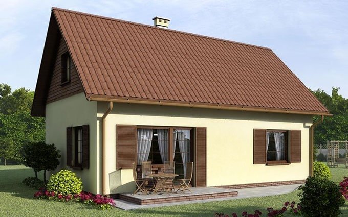 Mẫu nhà cấp 4 nông thôn 250 triệu mái tôn