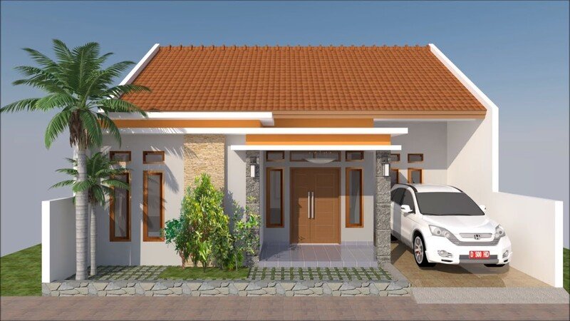 Mẫu nhà cấp 4 nông thôn đẹp đơn giản gần gũi thiên nhiên