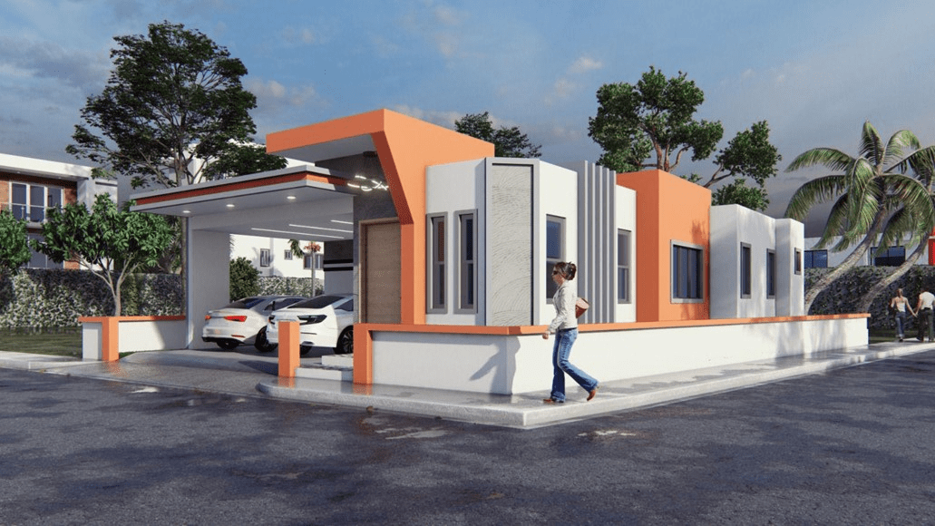 Mẫu nhà ống 1 tầng mặt tiền 4m tối ưu diện tích sử dụng