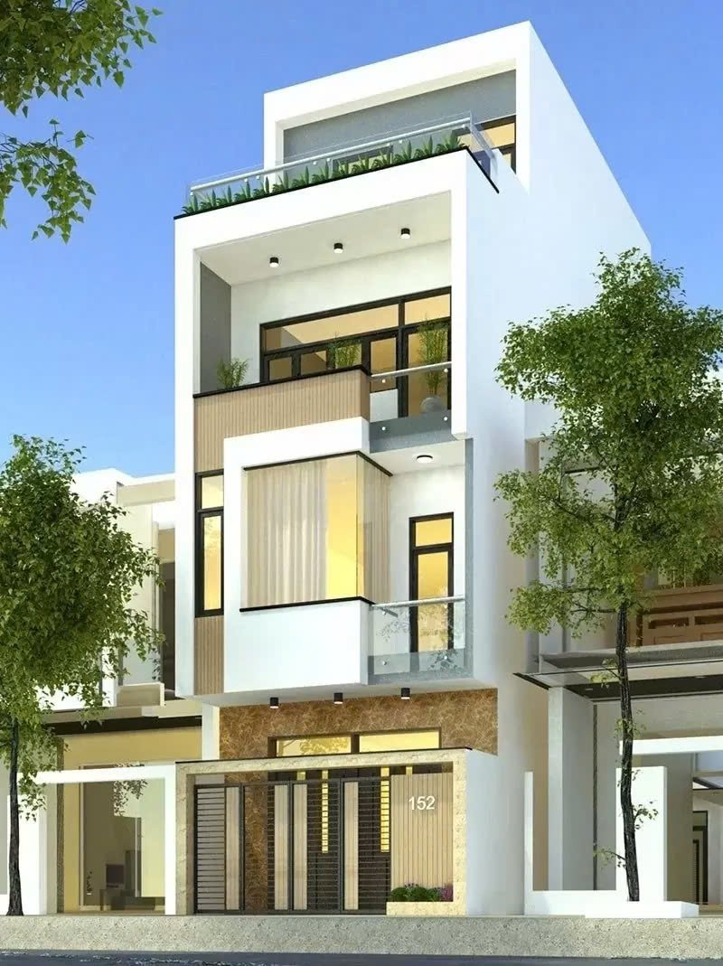Mẫu nhà đẹp 4 tầng