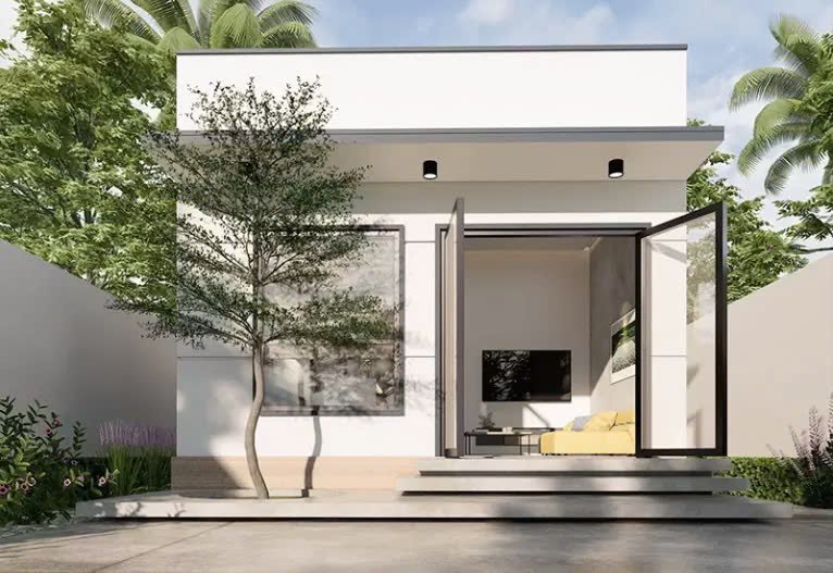 Mẫu nhà cấp 4 1 tầng hiện đại