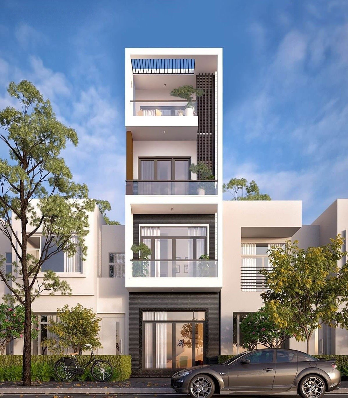 Mẫu nhà đẹp 4 tầng sang trọng, đẳng cấp nhất