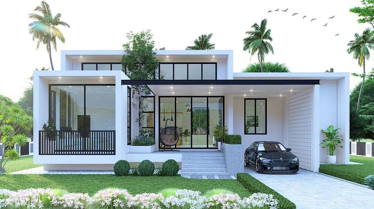 Mẫu nhà đẹp 1 tầng