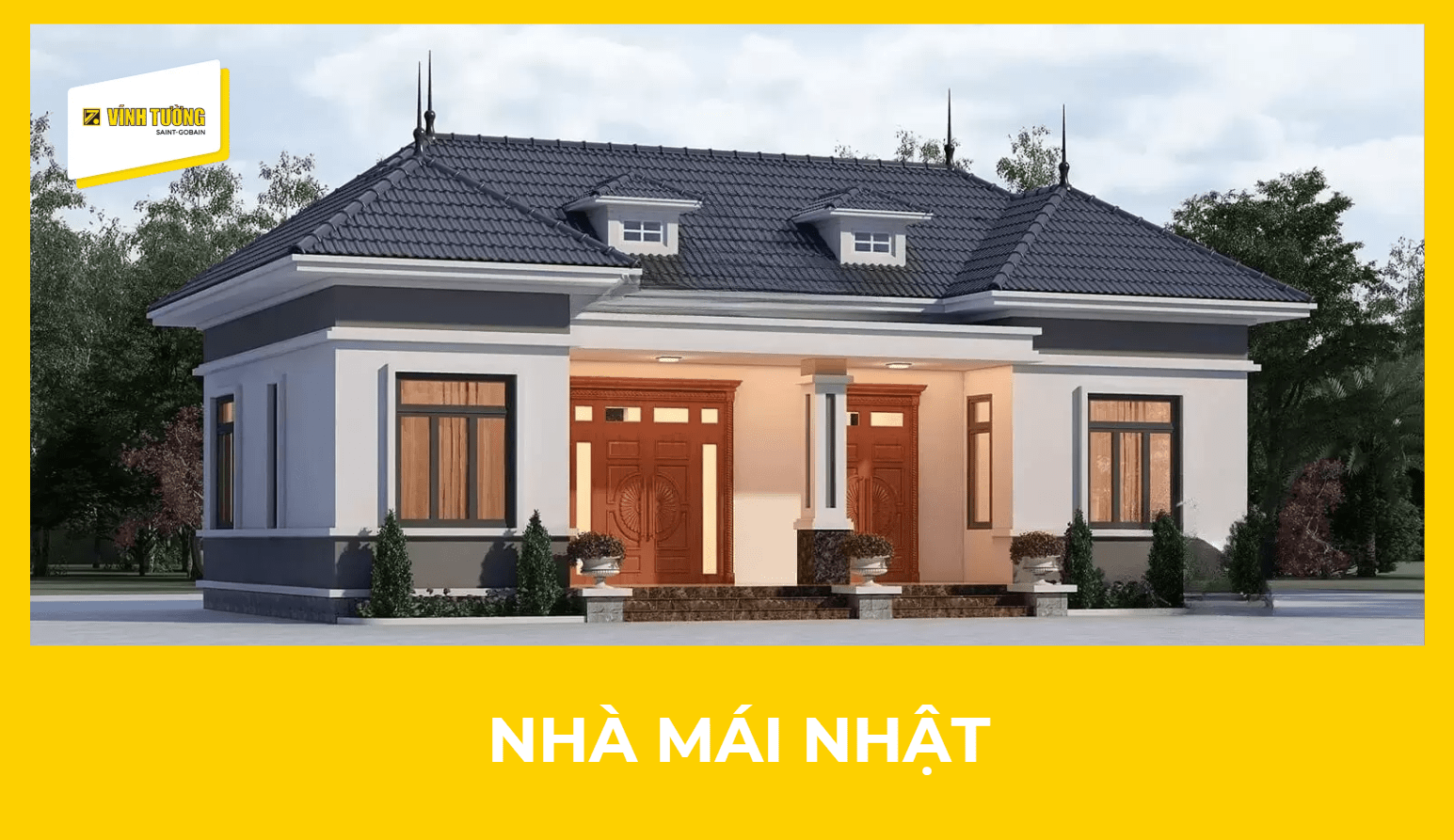 Mẫu nhà mái Nhật