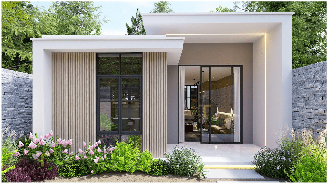 Mẫu nhà ống 1 tầng 5x20m đẹp