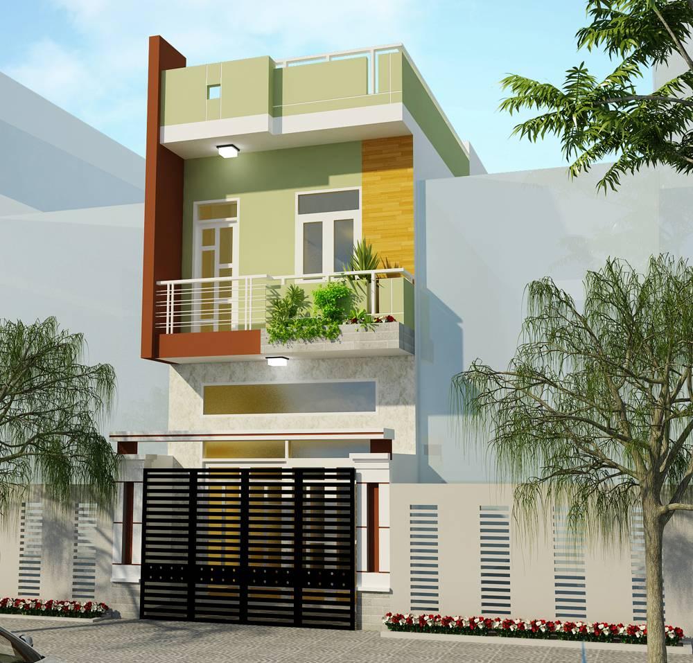 Mẫu nhà ống 2 tầng 3 phòng ngủ cho gia đình trẻ có con nhỏ