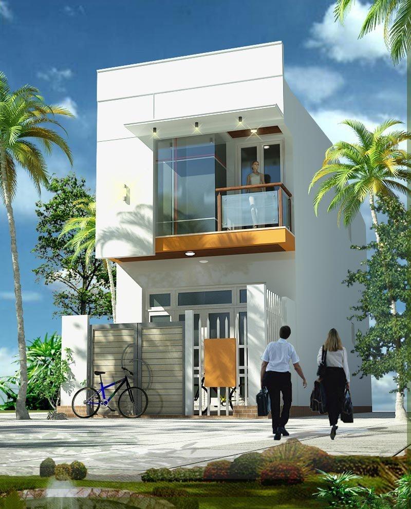 Mẫu nhà ống 2 tầng thiết kế đơn giản, chi phí thấp