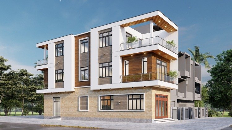 mẫu nhà ống 3 tầng mái bằng tiện nghi, giá rẻ, dễ dàng mở rộng trong tương lai