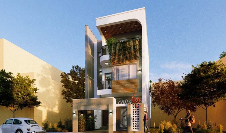 mẫu nhà ống 3 tầng đẹp