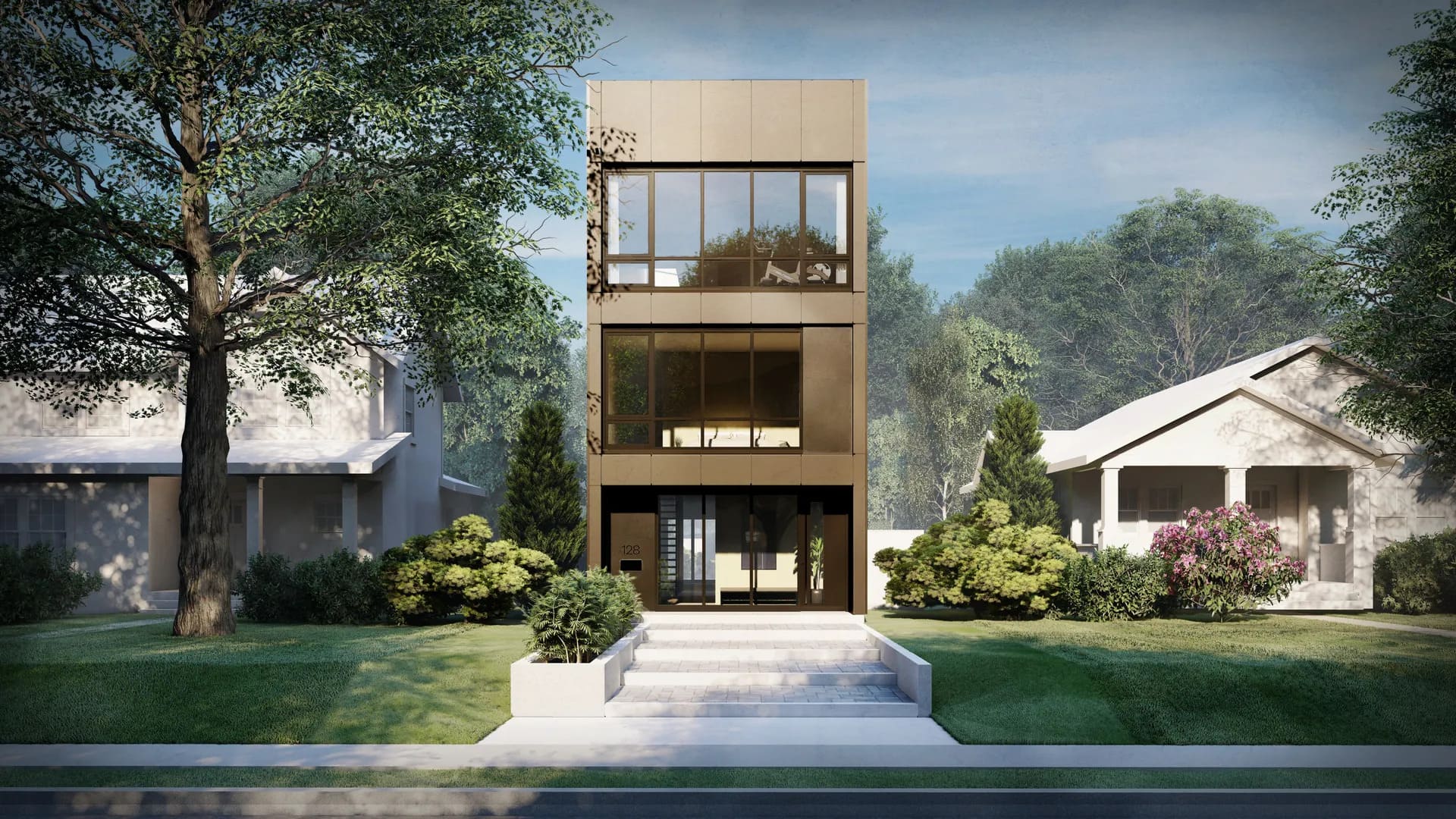 mẫu nhà ống đẹp 3 tầng 4m mặt tiền