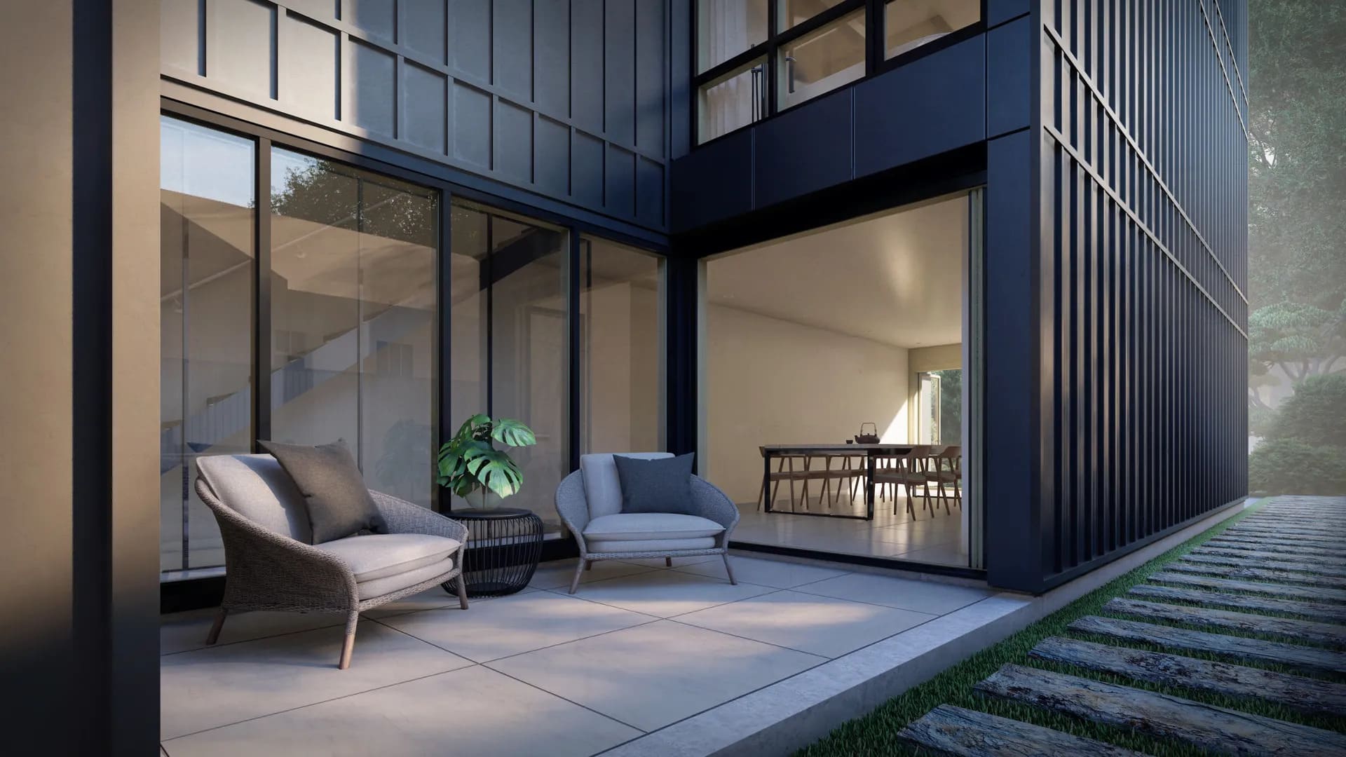 không gian trong mẫu nhà ống đẹp 3 tầng 4m