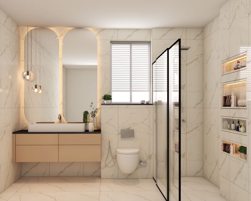 Mẫu nhà vệ sinh nhỏ đẹp có nhà tắm riêng