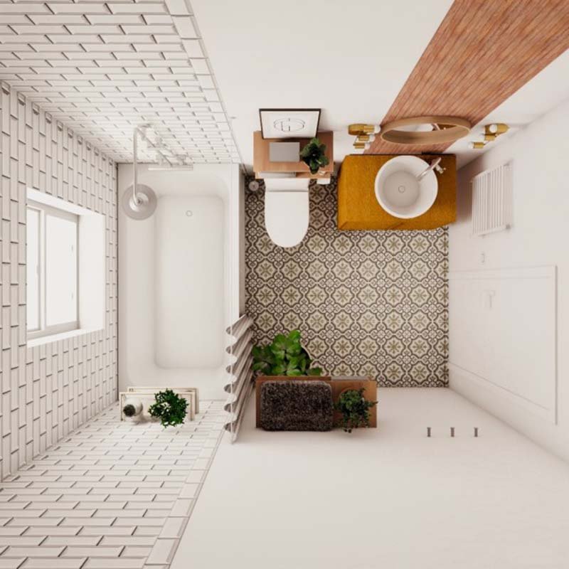 Mẫu nhà vệ sinh nhỏ đẹp có cửa tối ưu diện tích