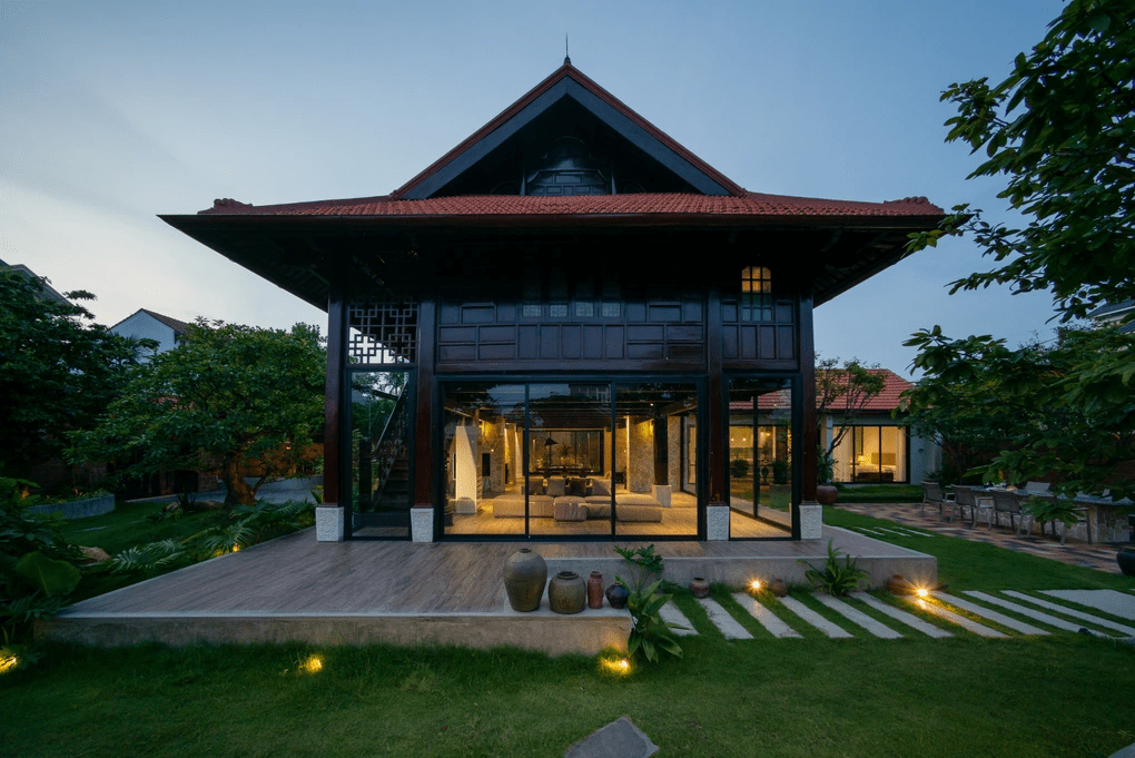 Mẫu nhà vườn không gian mở dạng nhà gỗ đẹp