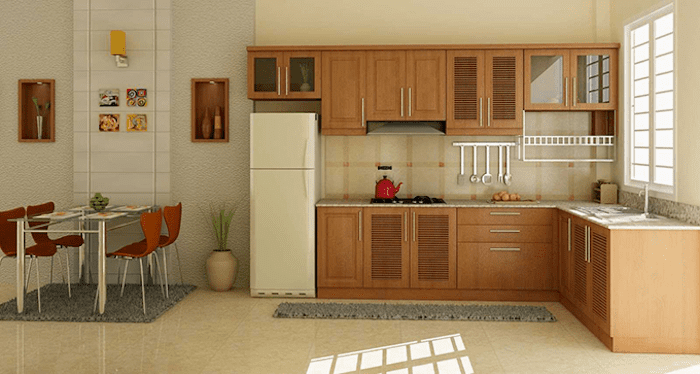 Mẫu thiết kế phòng bếp đẹp ở nông thôn