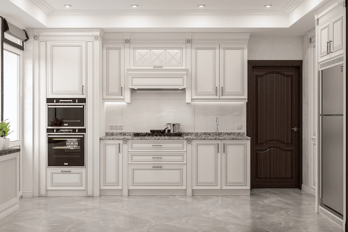 Mẫu thiết kế phòng bếp đẹp với phong cách tân cổ điển