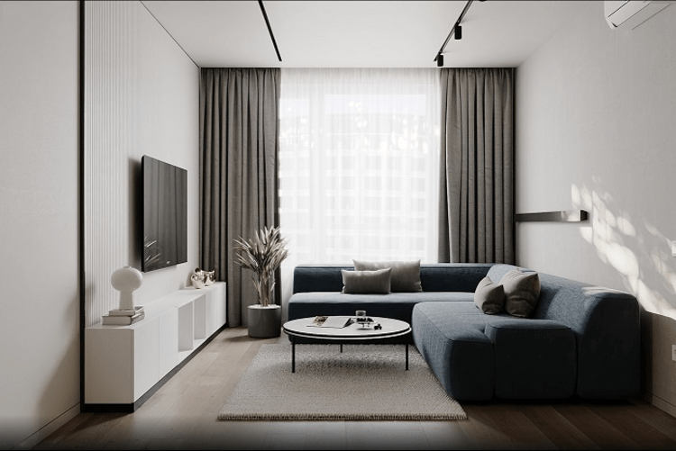 Mẫu phòng khách chung cư đẹp, đơn giản nhưng vẫn đầy đủ tiện nghi