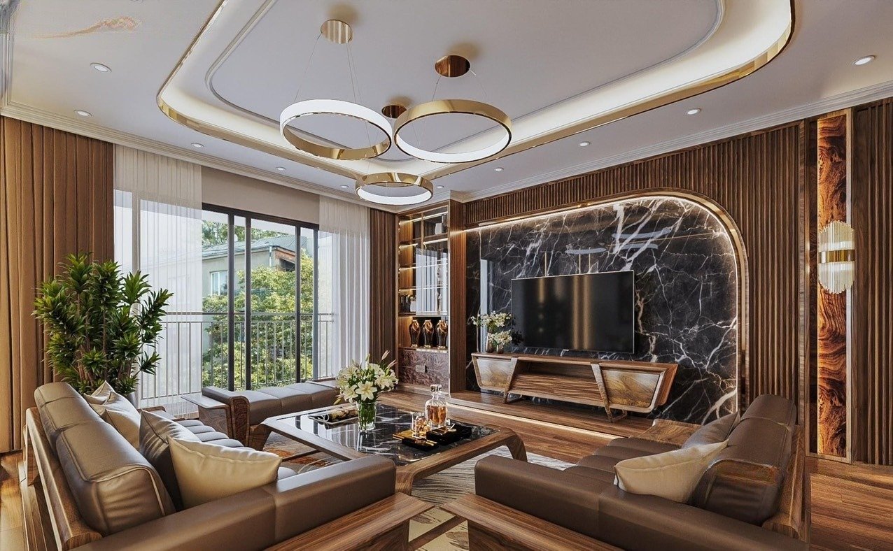 Mẫu phòng khách đẹp hiện đại thu hút mọi ánh nhìn