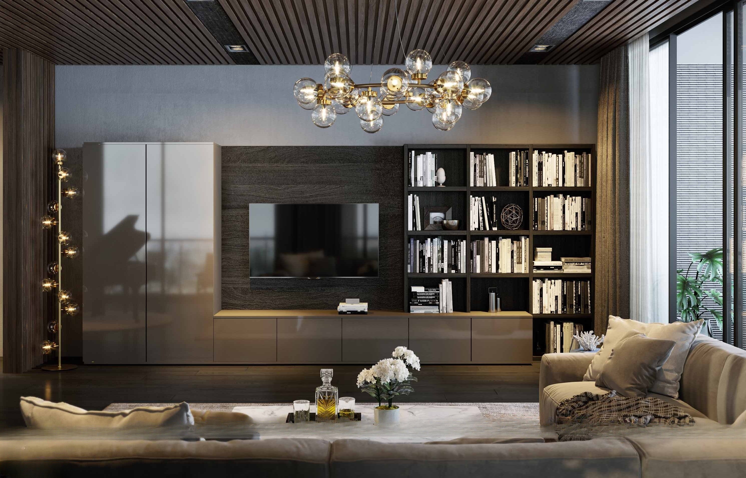 Mẫu phòng khách tối giản, chuẩn phong thủy