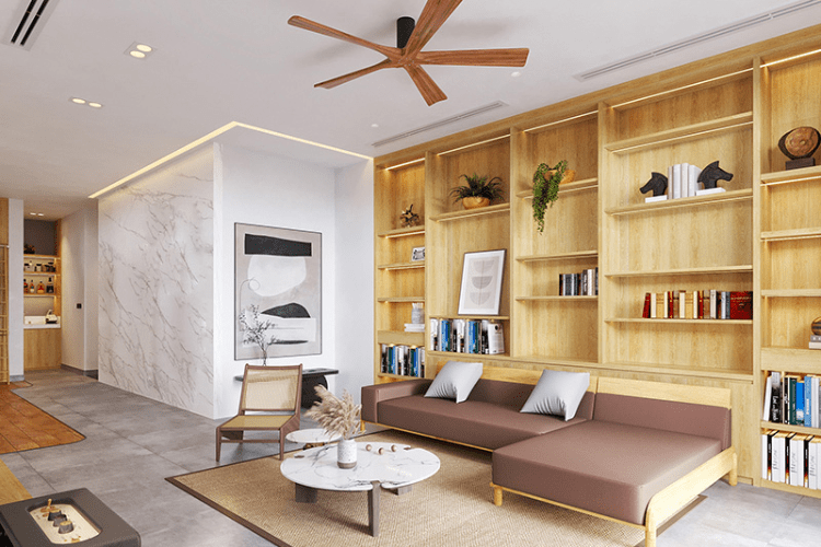 Mẫu phòng khách đẹp, tiện nghi nhà cấp 4