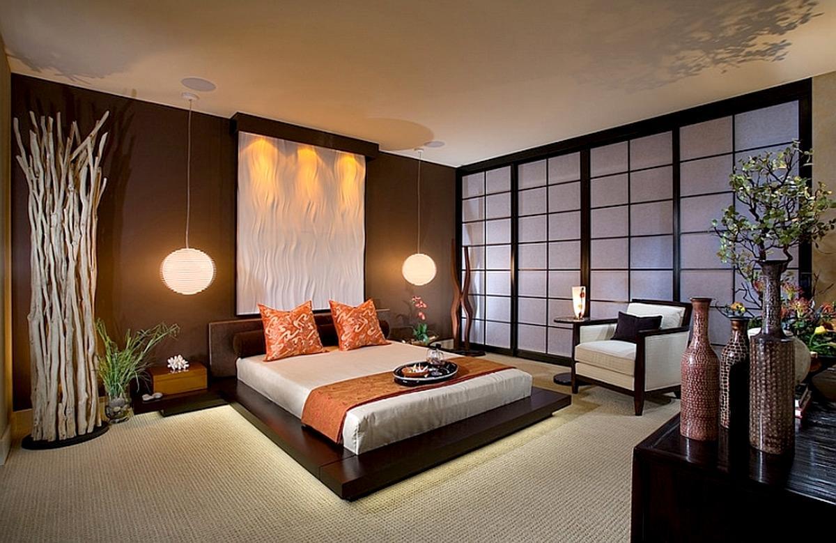 Mẫu phòng ngủ đẹp cho vợ chồng đậm chất Á Đông