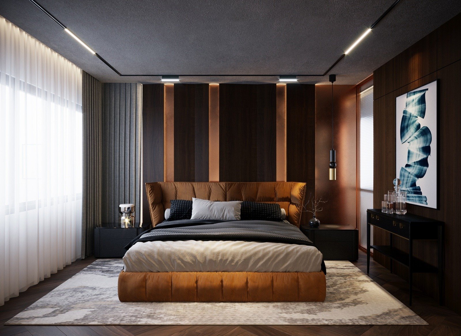 Chiêm ngưỡng vẻ sang trọng, luxury của phòng ngủ đẹp