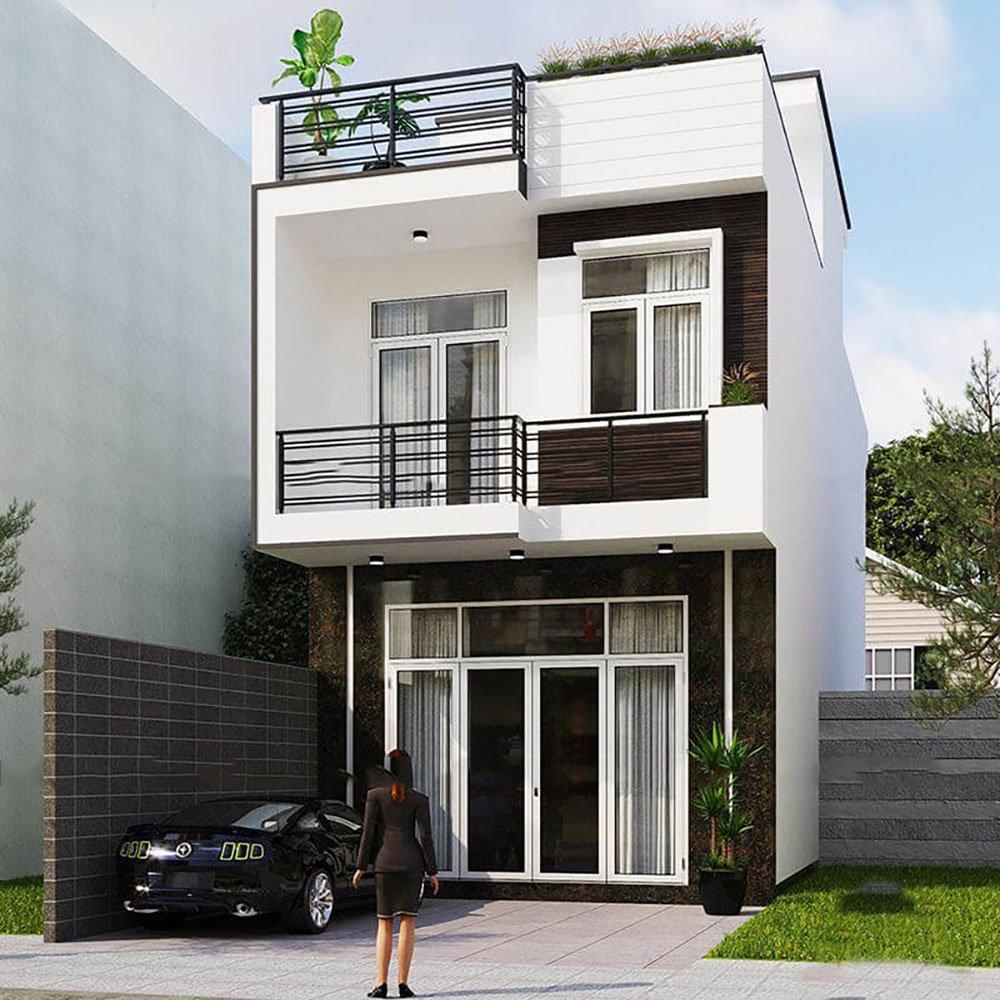 Mẫu thiết kế nhà ống 2 tầng đơn giản, đẹp, tiết kiệm chi phí