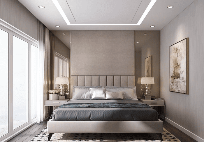 Mẫu trần thạch cao phòng ngủ vợ chồng đẹp, đơn giản