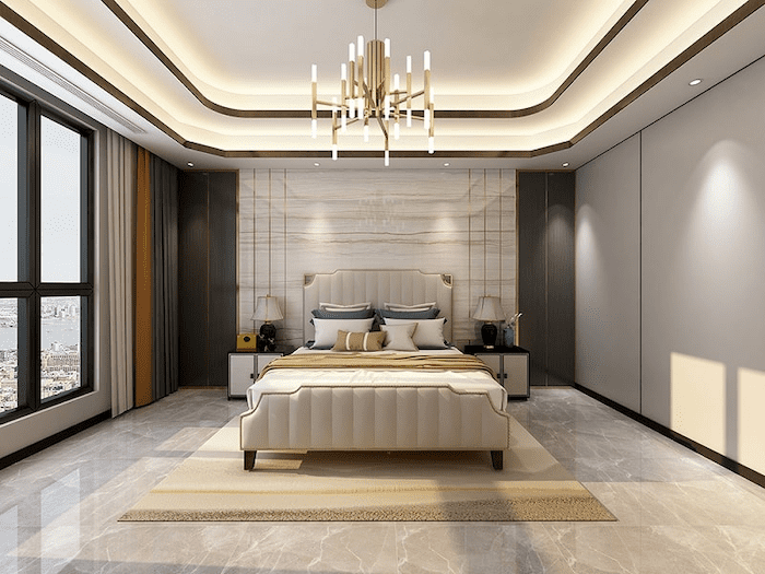 Mẫu trần thạch cao phòng ngủ vợ chồng sang trọng