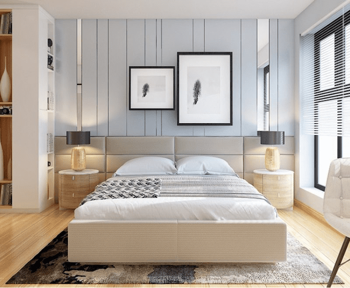 Mẫu trần thạch cao phòng ngủ vợ chồng diện tích 10m2 đẹp