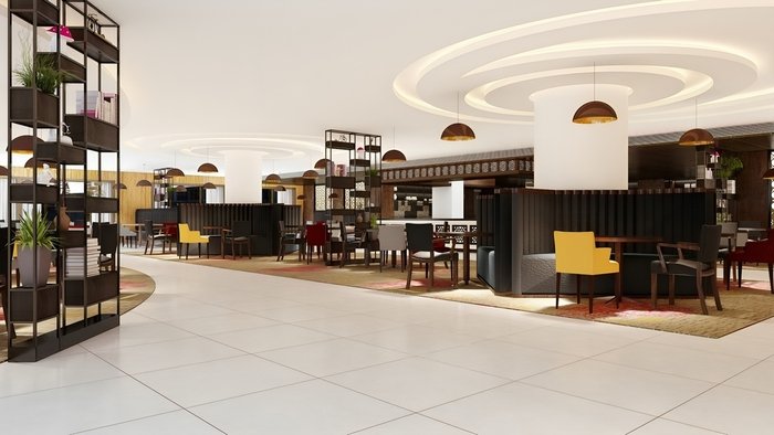 Mẫu trần thạch cao với tone sáng cùng thiết kế đơn giản và thanh lịch