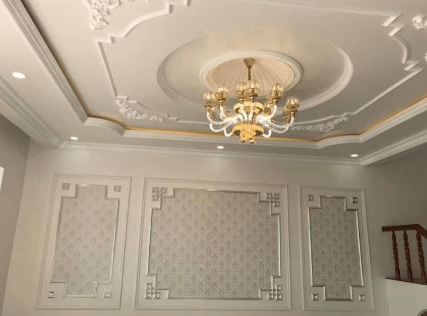 mẫu trần thạch cao tân cổ điển sang trọng