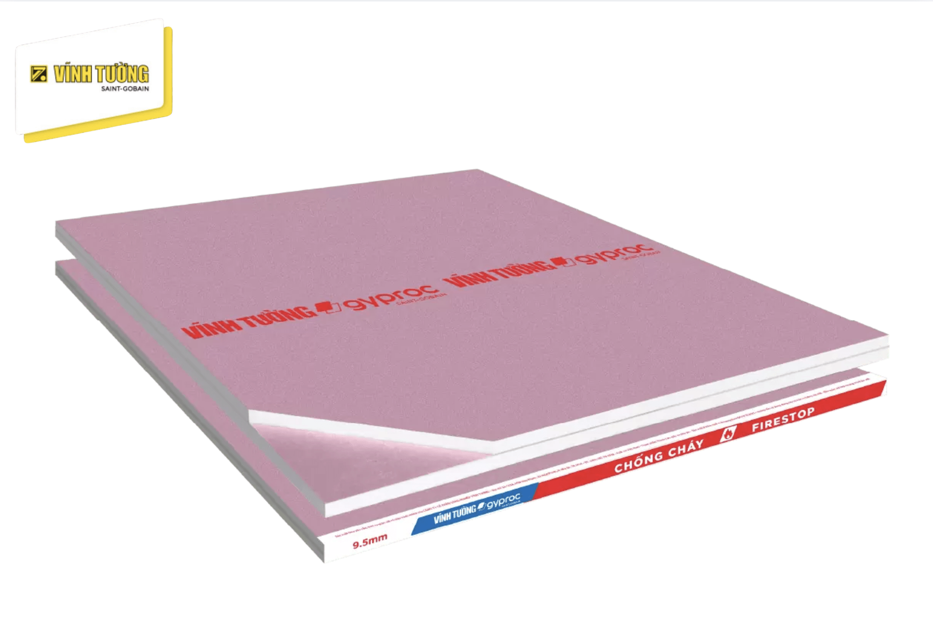 Tấm thạch cao chống cháy Vĩnh Tường-gyproc