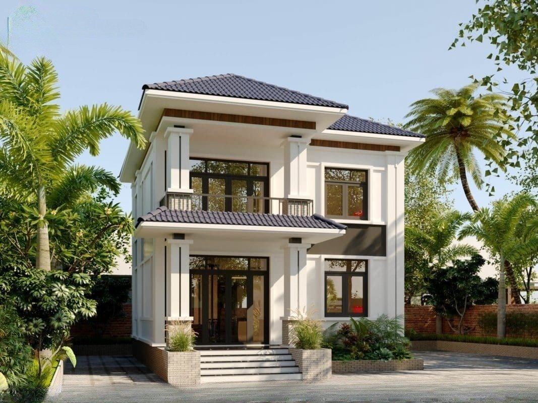 Nhà 2 tầng ở nông thôn