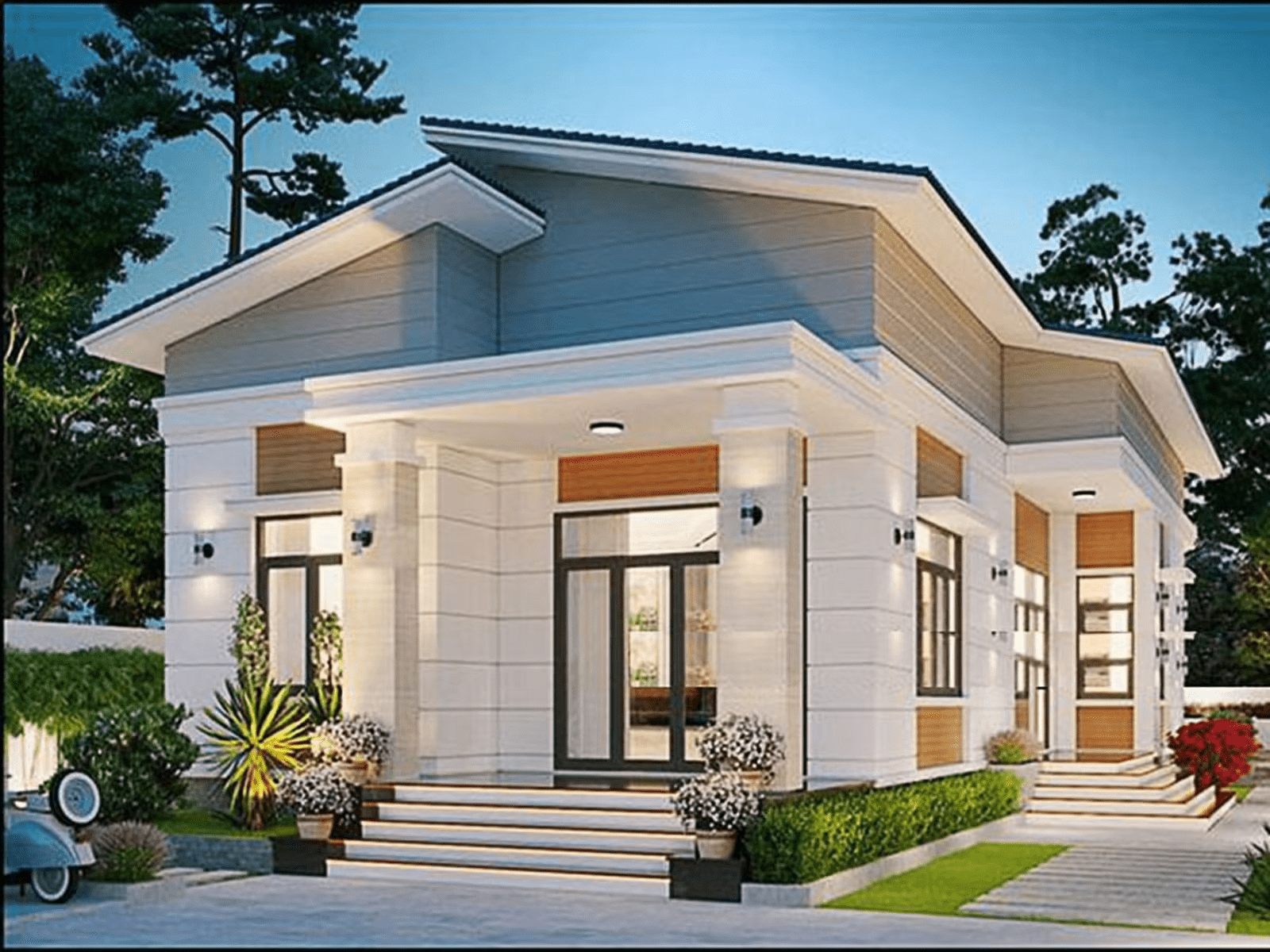 Mẫu nhà cấp 4 3 phòng ngủ tiết kiệm chi phí