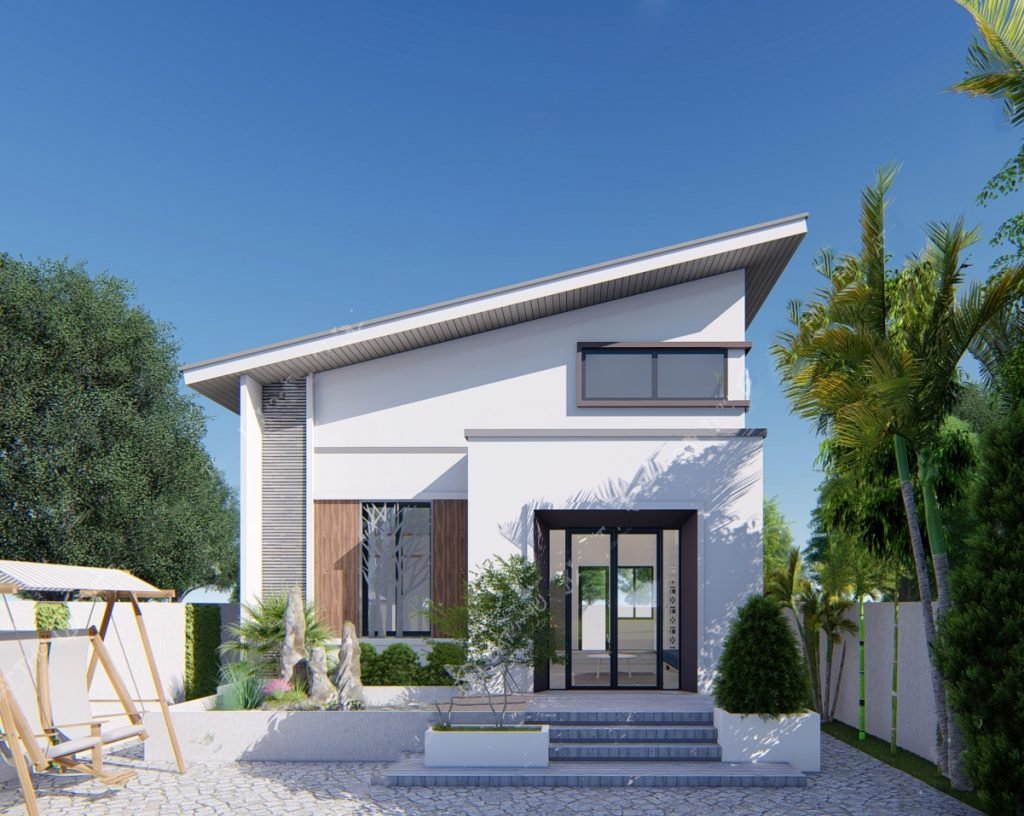 Mẫu nhà cấp 4 đẹp 5x20 200 triệu cho khu vực nông thôn