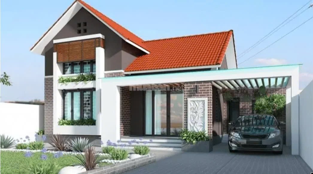 Mẫu nhà cấp 4 đẹp giá rẻ 300 triệu có gara